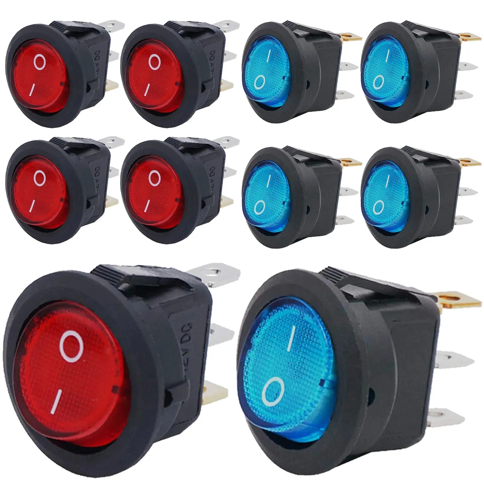 Interruttore A Bilanciere Rotondo KCD1 - 2 Pin ON/OFF SPST Per Elettrodomestici (Confezione Da 10) - Foto 13