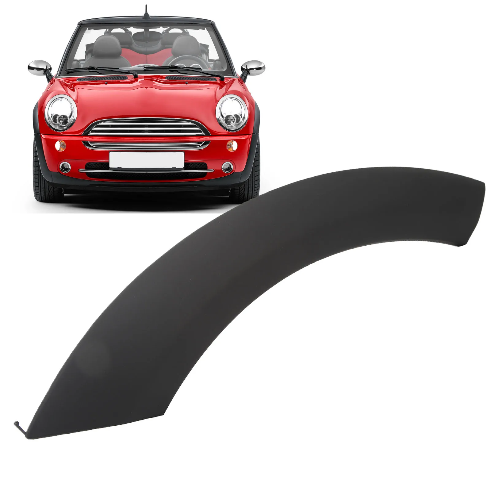 Qiilu Parafango Per Passaruota Anteriore Auto, 51717260397 - Foto 3