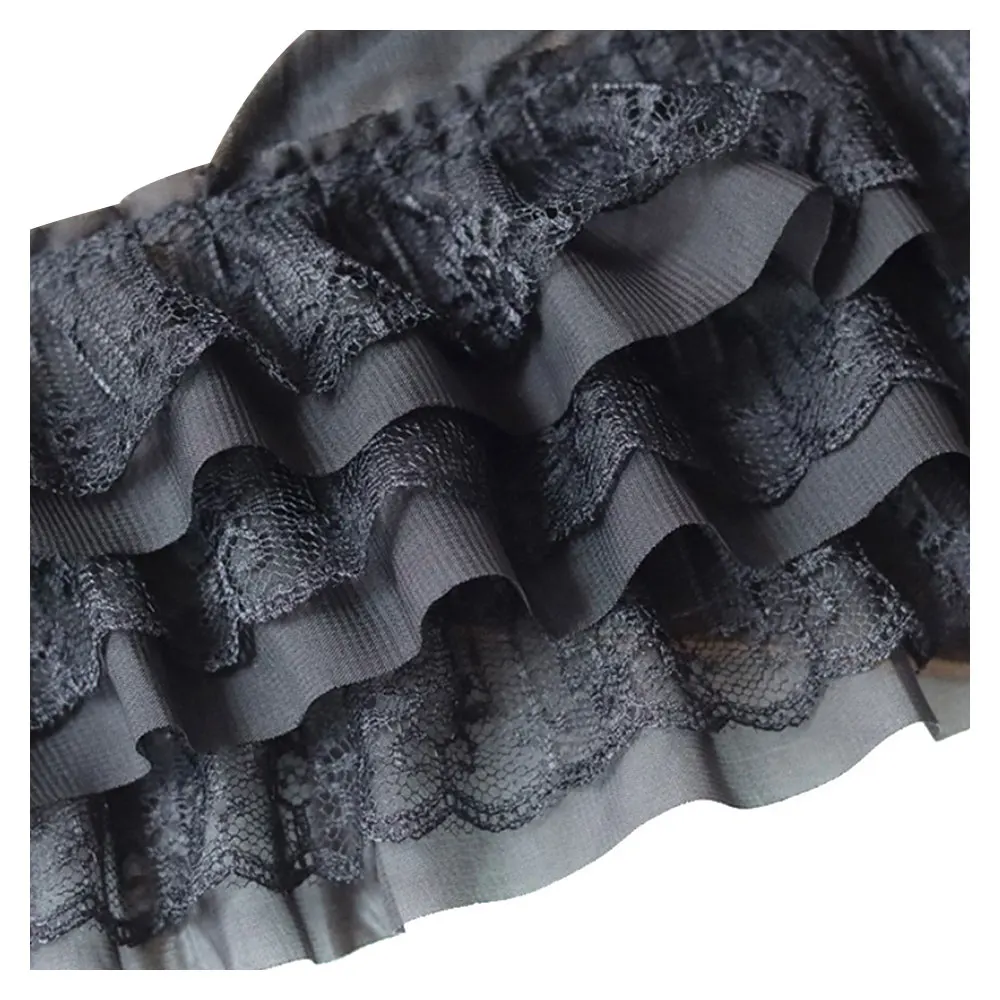 White/Black/Beige Multiple Styles Lace Ribbon Fabric For DIY Dress Webbing Decoration Lovely Gift Packing Polyester Material