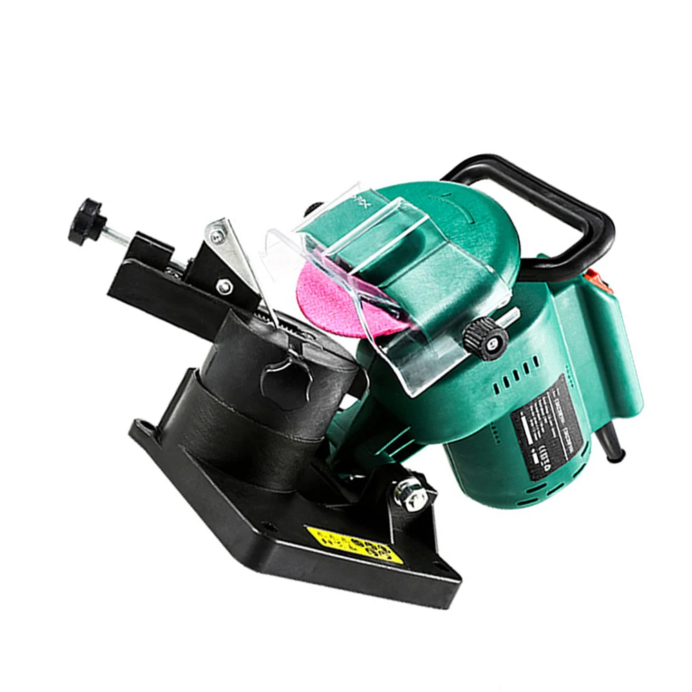 220W Chain Saw Sharpening Machine Portable Automatic Chain Sharpener 100mm Angle Adjustable 8500RPM Garden Tools