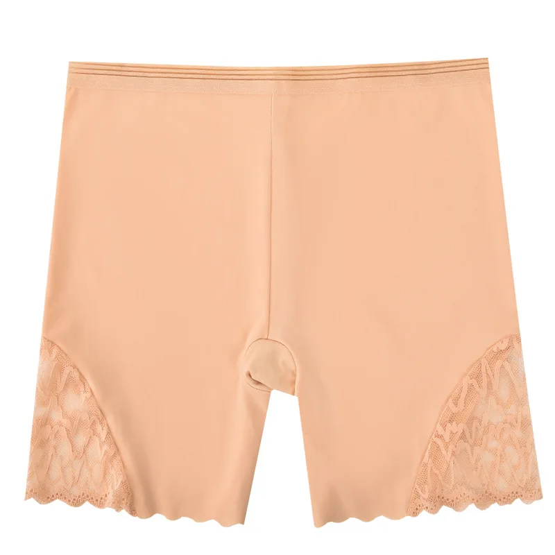 Ice Silk Safety Short Pants Women Seamless Shorts Under Skirt Anti Chafing Thigh Safety Short Pants Sexy Lace Underwear