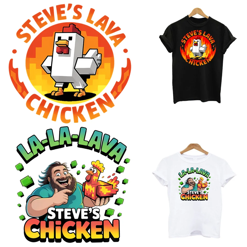 thumbnail image 2 of Cute Chicken Themed Iron Transfer Stickers Vinyl Heat Press 2 of 11