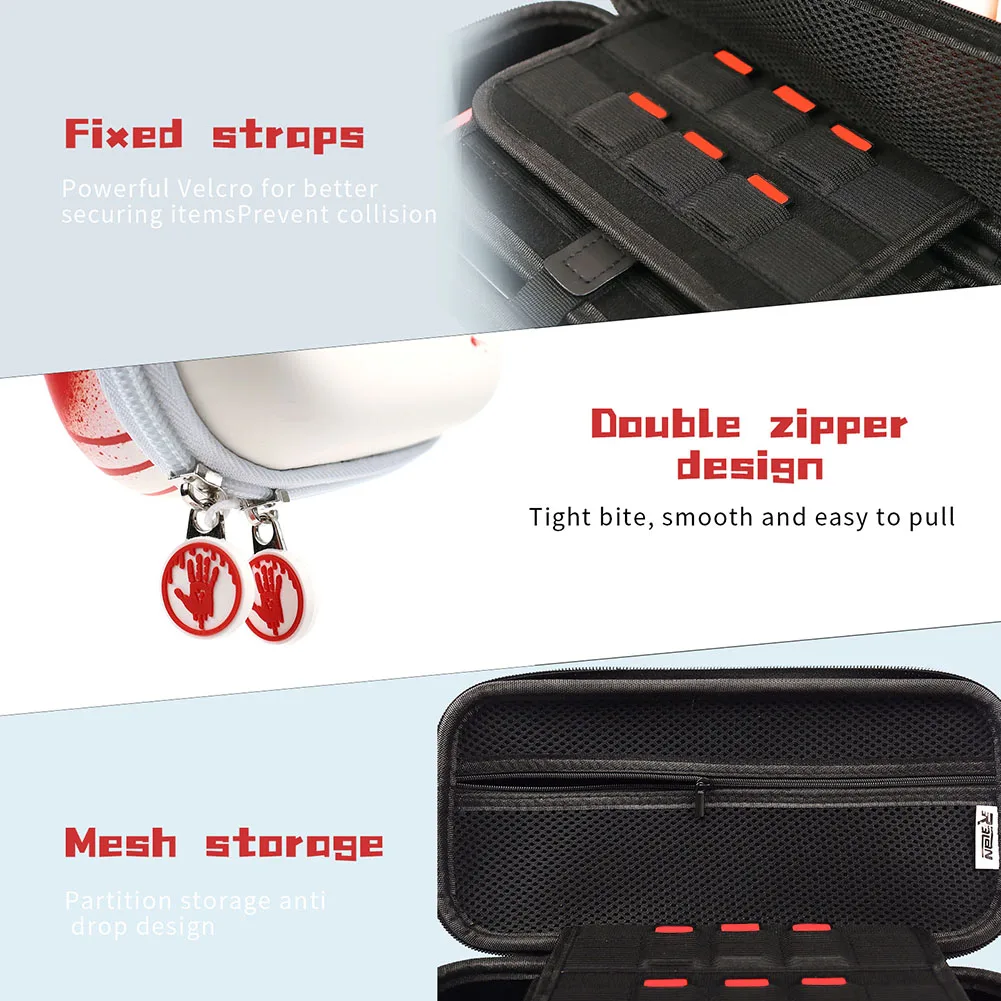 For NS2 Game Console Storage Bag Anti-Scratch Hard Shell Console Carry Bag Zipper Closure PU Protective Case Gaming Accessories