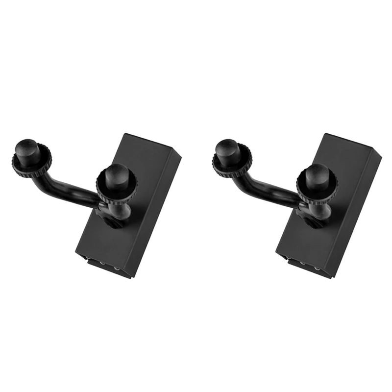 

2X Durable Guitar Hanger Wall Hook Stand Guitarra Bracket Holder LED Light For Acoustic Electric Guitar Bass Banjo,Blue
