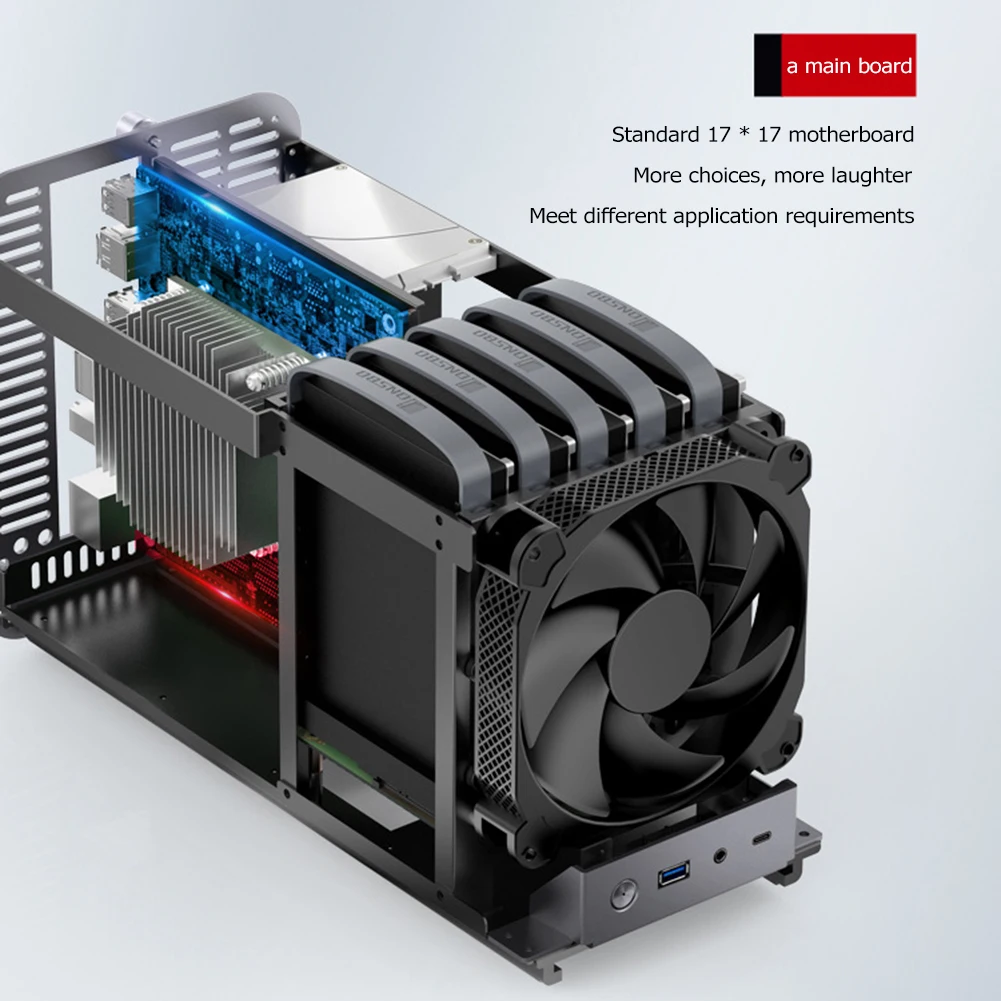 Jonsbo N1 All Aluminum NAS MINI ITX Case Portable HTPC Desktop Computer Empty Chassis