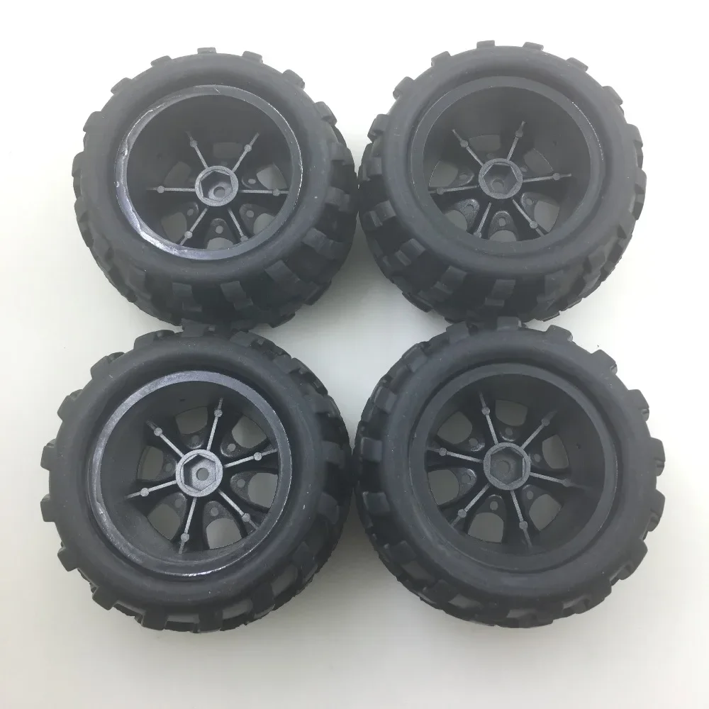Wltoys A979 1/18 RC카 예비 부품, 왼쪽 타이어 2 개, 오른쪽 타이어 2 개, A979-01 02 액세서리