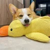 Durable Chew-Resistant Plush Duck Dog Toy,Soft Interactive Chew Proof Companion,Bright Yellow Safe Chewable Puppy Toy for  Dogs 2