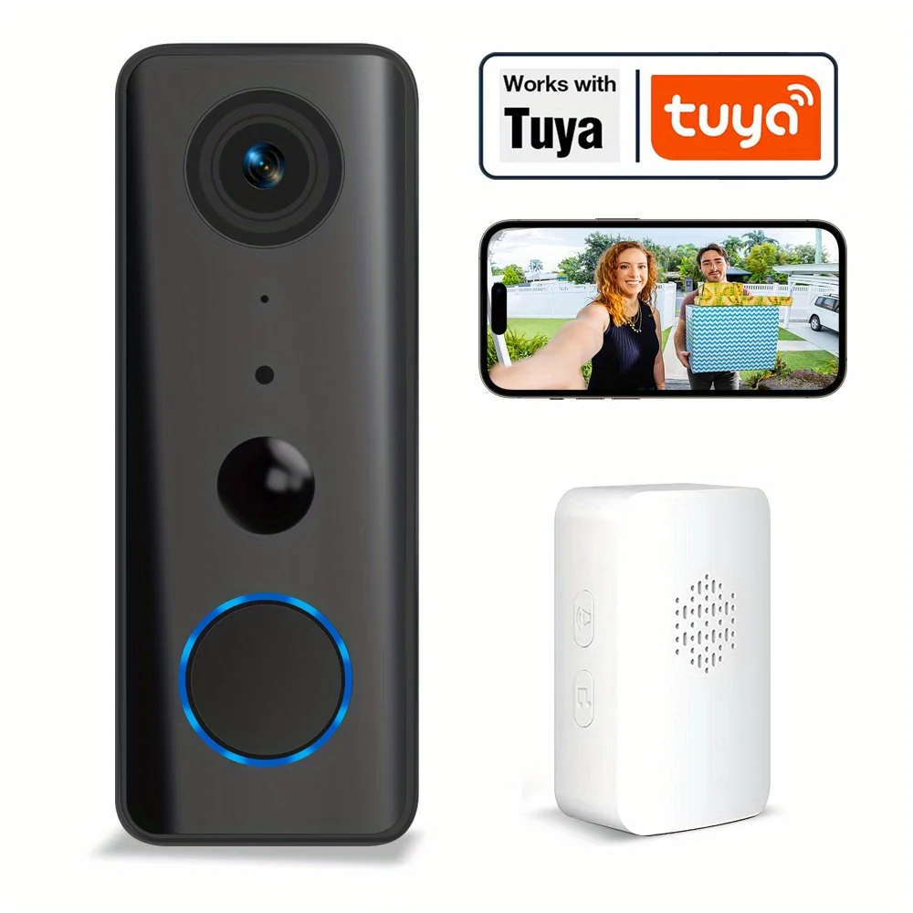 Tuya 3MP WiFi Smart Video Doorbell Camera