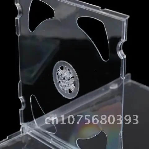 투명 CD 패키지 휴대용 초박형 표준 DVD 케이스, 휴대용 CD 보관 정리함 앨범 케이스, 1 개