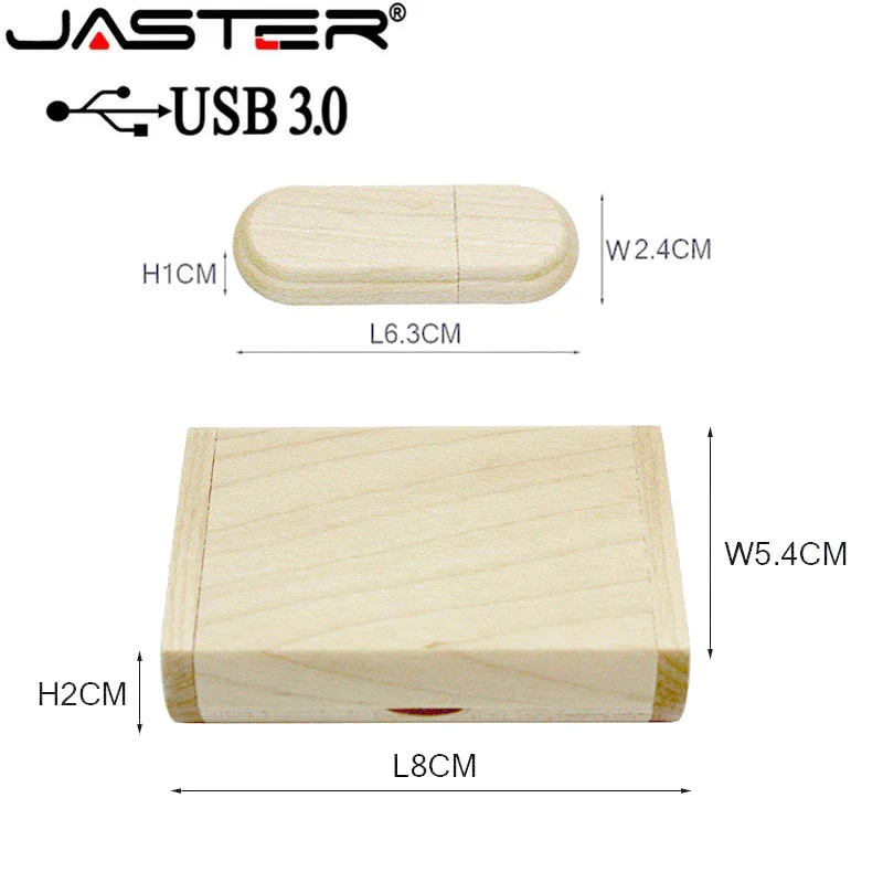 Jaster Usb 3.0 de Alta Velocidade de Madeira Usb Flash Drive de Bordo de Madeira Mais Caixa Pendrive 4gb 16gb 32gb 64gb Memory Stick Presentes Logotipo Personalizado Livre - Imagem 4