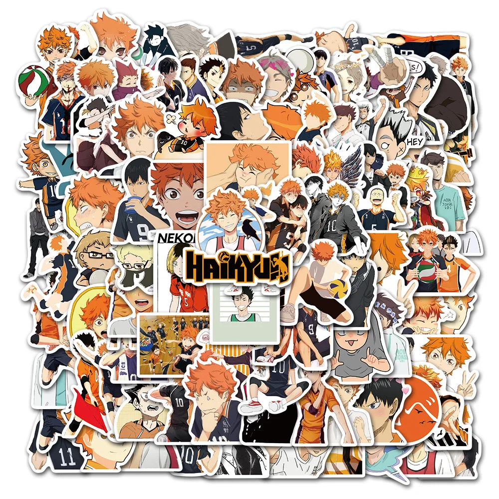 100pcs Anime Stickers Waterproof