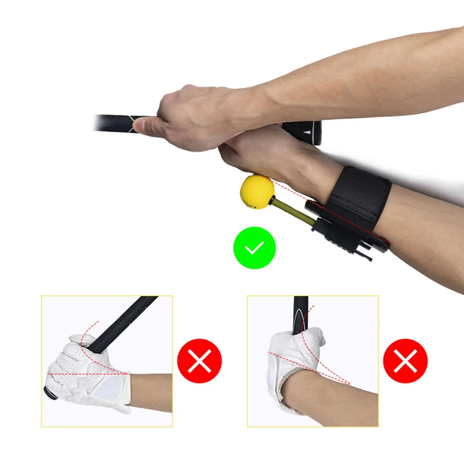 Golf Swing Correction Swing Training Aid Exercise Teaching Supplies Swing