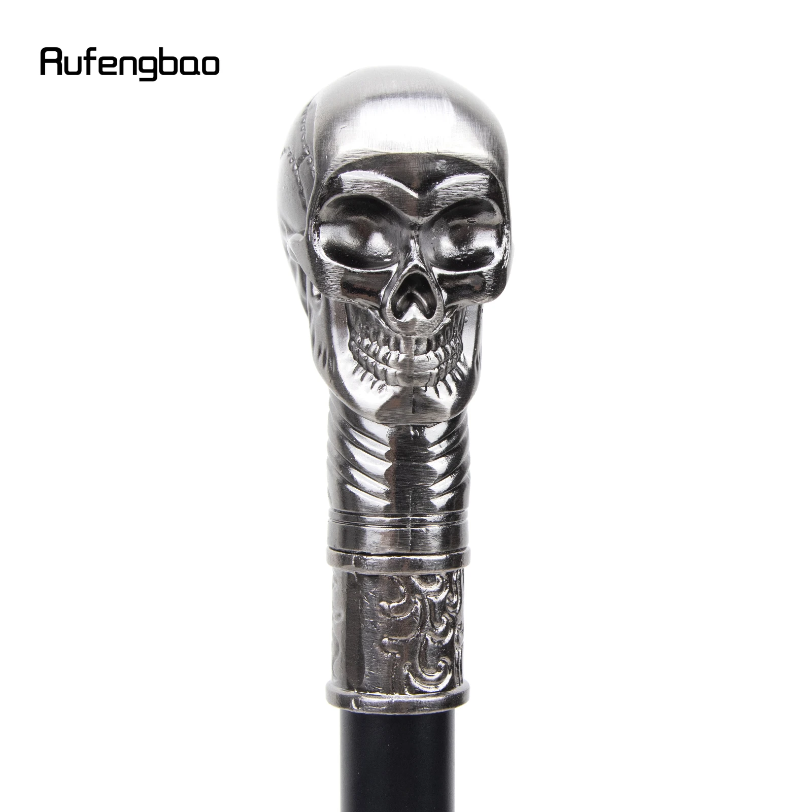 Skull Head Steampunk Luxury  Single Joint Fashion Walking Stick Decorative Cospaly Party Walking Cane Halloween Crosier 93cm