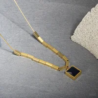 Delicate Stainless Steel Pendant Necklace - Image 3