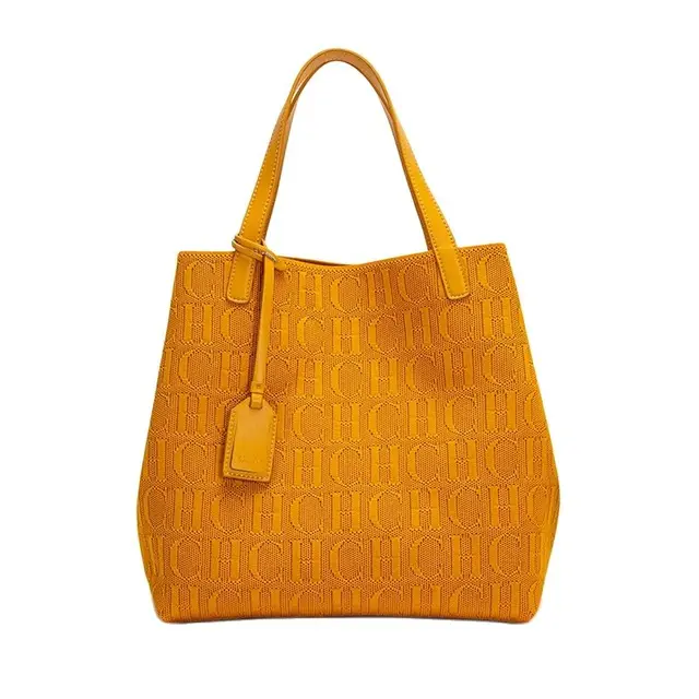 CH Ladies Shoulder Bag Fashion Classic New Pure Color Outer Pocket Ladies Handbag Exquisite Craft Large Capacity Handbag 2