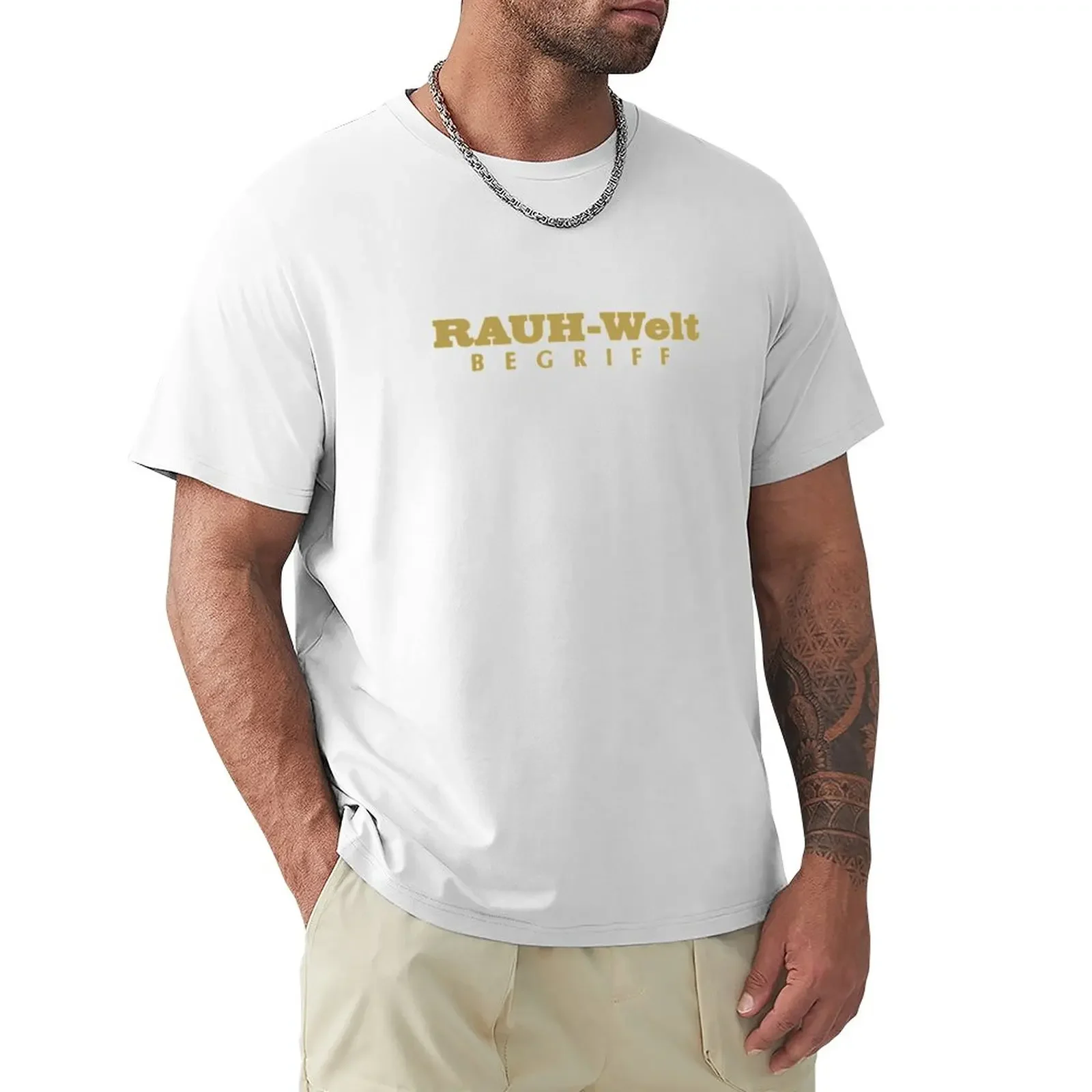 

RWB Rauh Welt Begriff Gold Logo T-Shirt plain Aesthetic clothing Blouse t shirt men