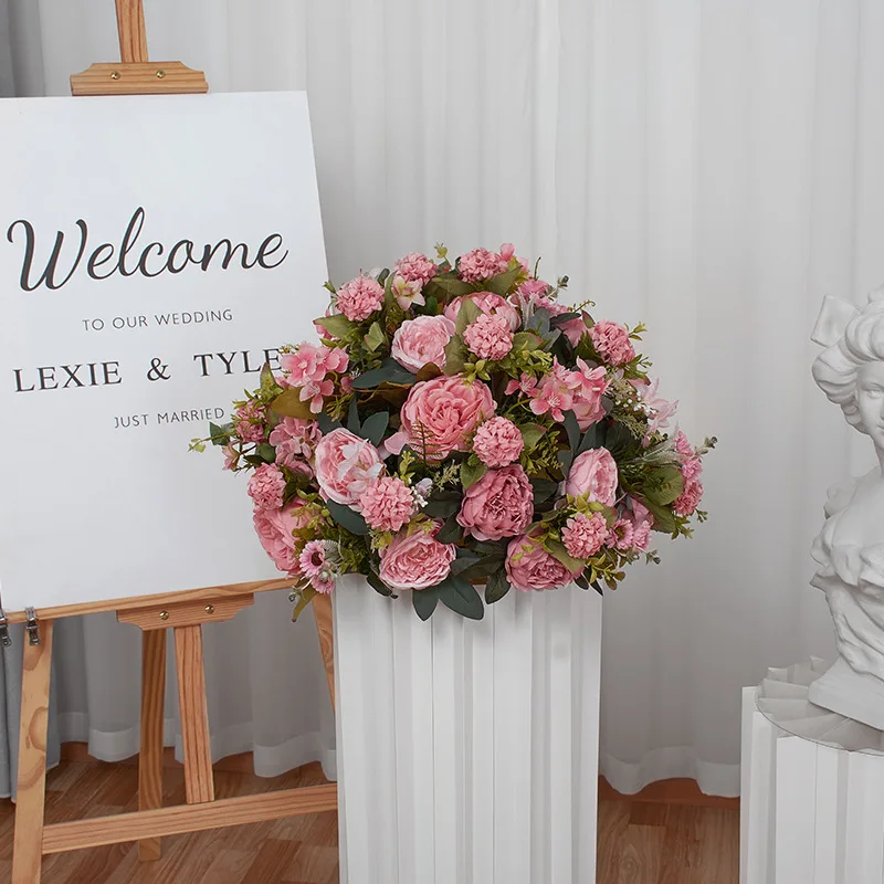 Silk European Flower Ball Decor 3