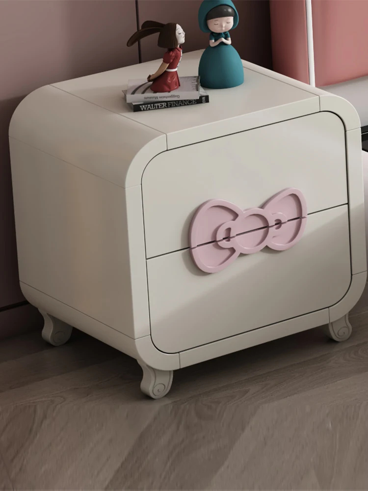 /Children's bedside table Princess storage cabinet