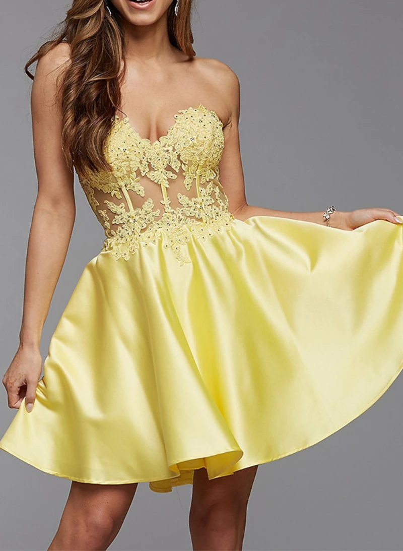 

Elegant One-Shoulder Mini Short Homecoming Dresses With Bow Satin Prom Dresses Evening Cocktail Outdoor Party Ball Gowns