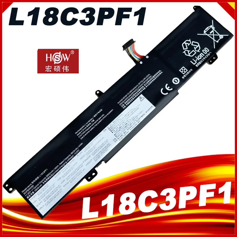 Bateria do portátil para Lenovo IdeaPad, L18C3PF1,