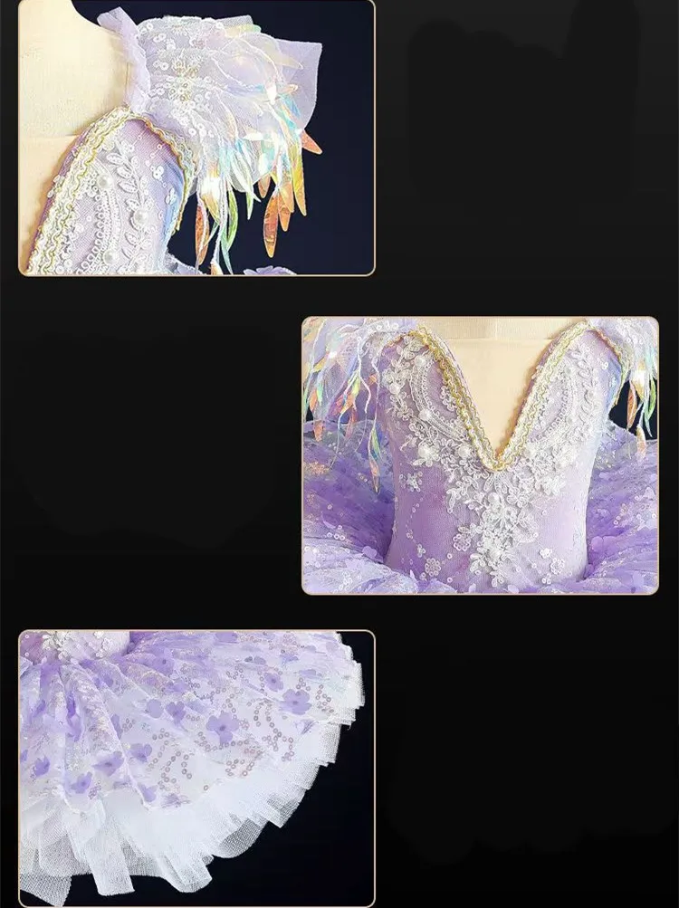 الصيف مرحلة حفلة بنات فساتين الباليه ثياب أزياء رقص راقصة الباليه الاطفال ملابس الأميرة الزي فتاة فستان توتو فيستدوس