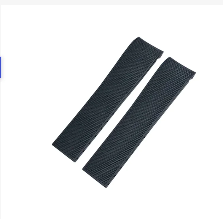 Cinturino In Silicone In Gomma Da 21Mm Per Conquest Hydroconquest L3 Cinturino Per Orologio Impermeabile Nero Con Fibbia Pieghevole