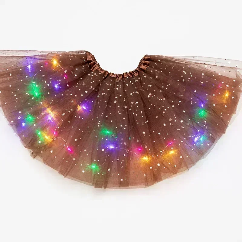 LED Clothing LED Glowing Light Kids Girls Princess Tutu Skirts