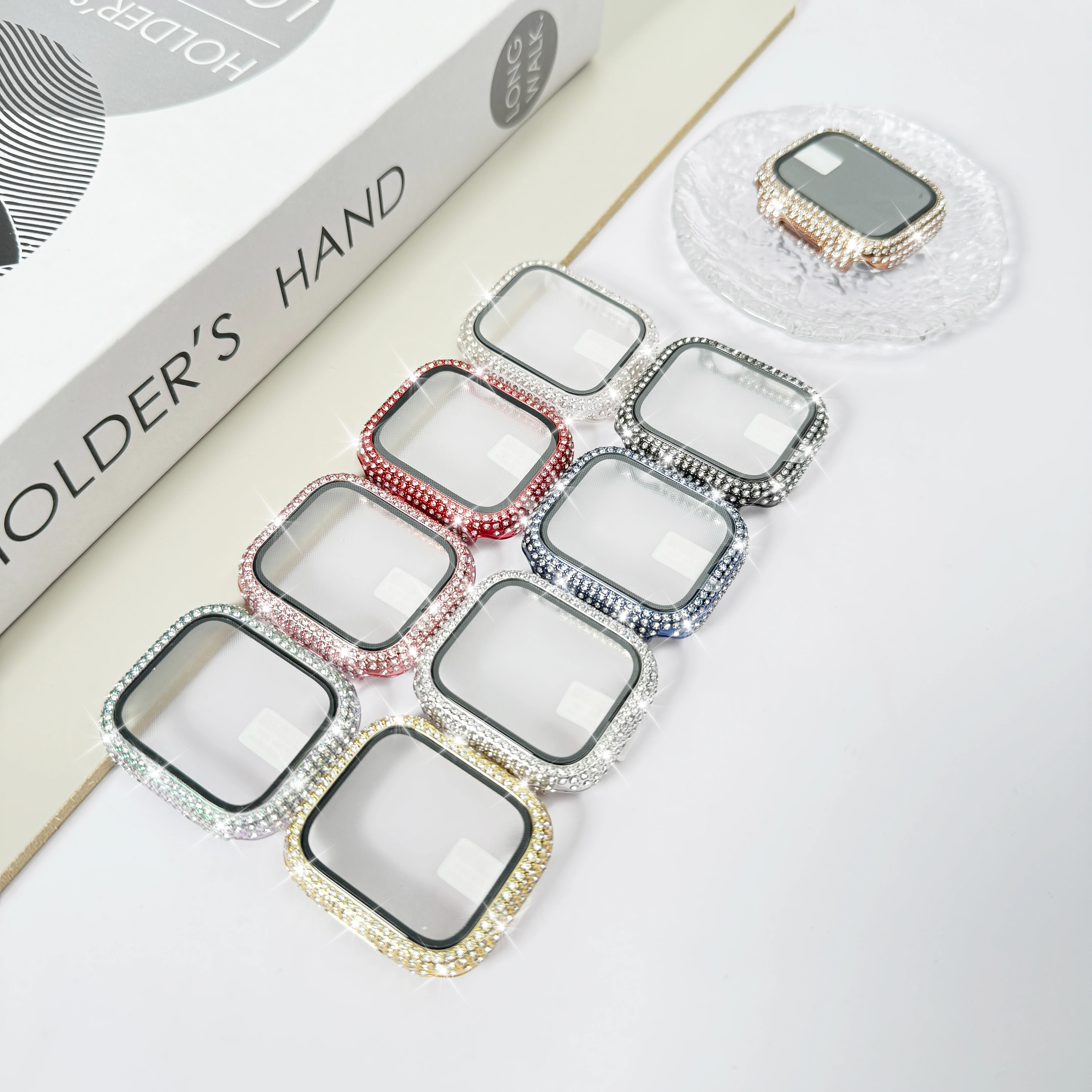 Premium Tempered Glass Protective Apple Watch Case