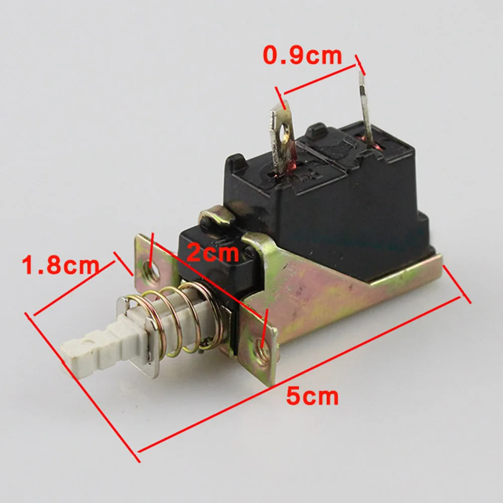 5PCS Heater gear switch 10A 250V AC SPST 2 Pins Push Button Power Switch KDC-A04-88 KDC-A04 Since the lock