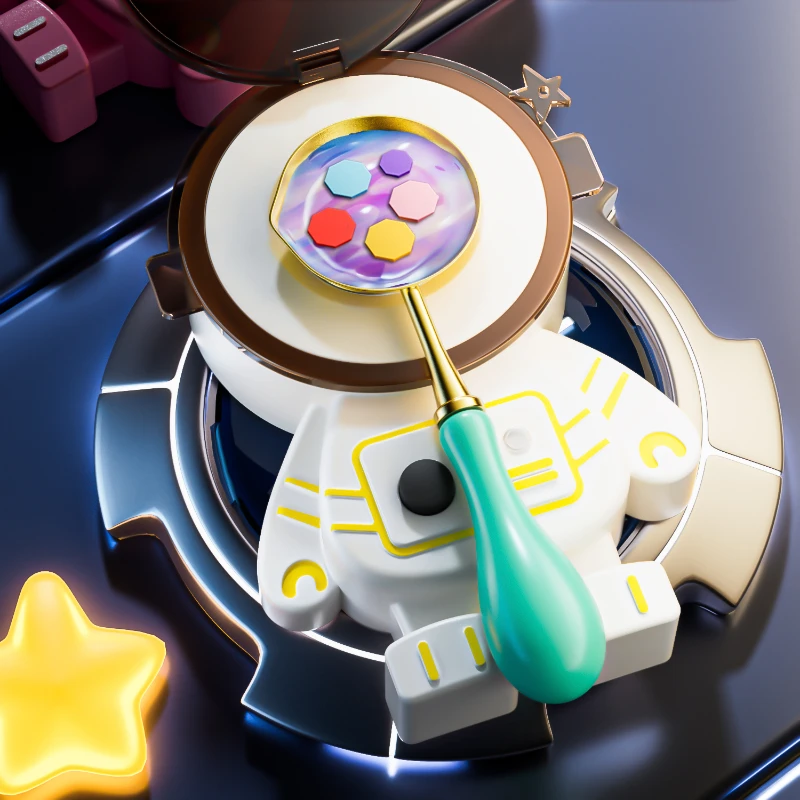 우주 비행사 왁스 도장 전기로 세트, USB/스푼 포함, 수제 DIY 화재 페인트 도장 액세서리, 만화 왁스 용해 도구 