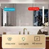 Solid Wood Bathroom Dresser Set - Floating Bathroom Dresser with Sink, Smart LED Anti-Fog Mirror Cabinet, Large Capacity Cabinet 3