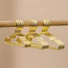 5pcs Pet Apparel Hangers Small Metal Clothes Hanger for Dog Cat Puppet Doll Pet Store Clothes Support Gold Color Mini Hanger 2