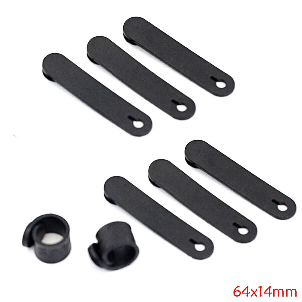 

6 Pcs Universal Fixing Tension Strap Tie Up Silicone Bandage Motorcycle Accessories Oil Pipe/Tubing/Throttle/Brake Clutch Cable