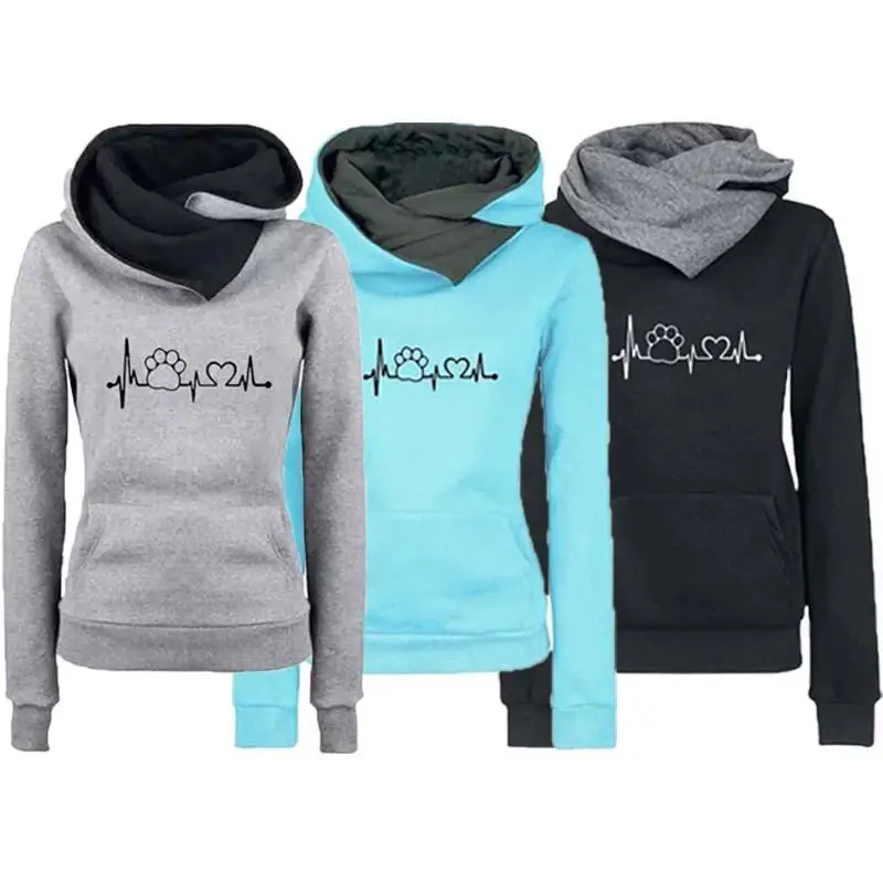 

Women Hoodies Sweatshirts Autumn Winter Fashion Pattern Embroidery Long Sleeve Oversize Pullover Casual Coat Female Clothes
