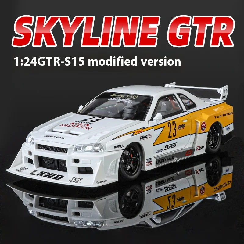 1:24 Nissan Skyline Ares GTR R34 S15 Modified Wide Body Version