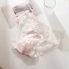Plus Size Underwear for Women Sexy Thin Transparent Lace Mesh Panties with High Waist Big Size Briefs of Large Sizes 3