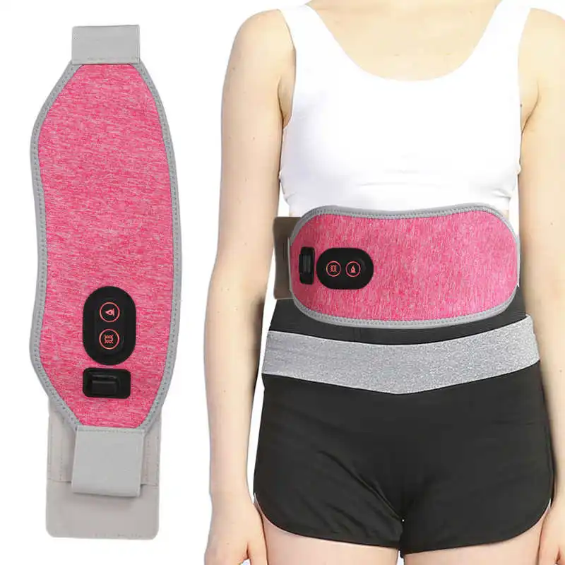 

Menstrual Heating Pad Portable USB Cable Cordless with 3 Heat Levels 3 Vibration Massage Modes for Back Belly Pain Relief Cramps