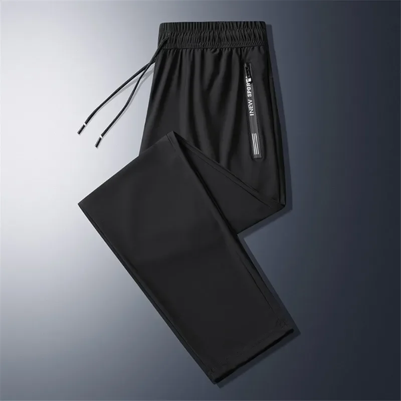 Casual Pants Summer Cool Pants Men 8XL Plus Szie Sweatpants Fashion Casual Stretch Pants Male Big Size 7XL Summer Trousers Black Grey