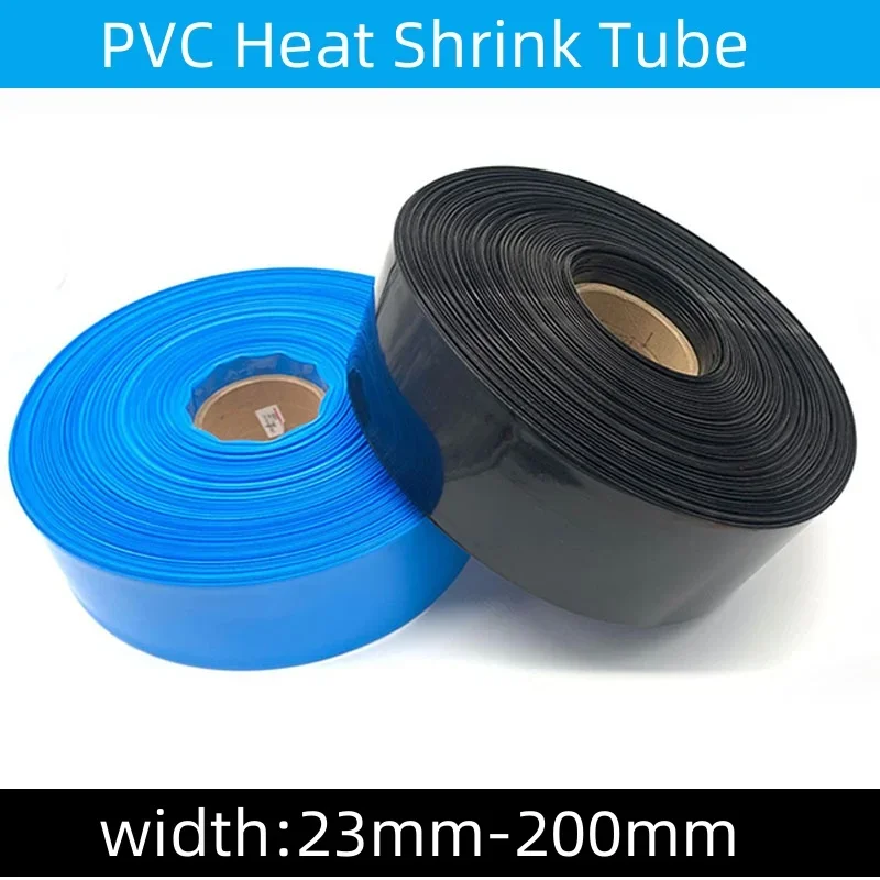 1M 18650 Lip Battery PVC Heat Shrink Tube Pack Width 25mm~ 200mm Dia 16-127mm Insulated Film Wrap lithium Case Cable Sleeve heat shrink tubing heat shrink tube cable sleeve heat shrink tube kit heat shrink cable sleeve protective sleeve