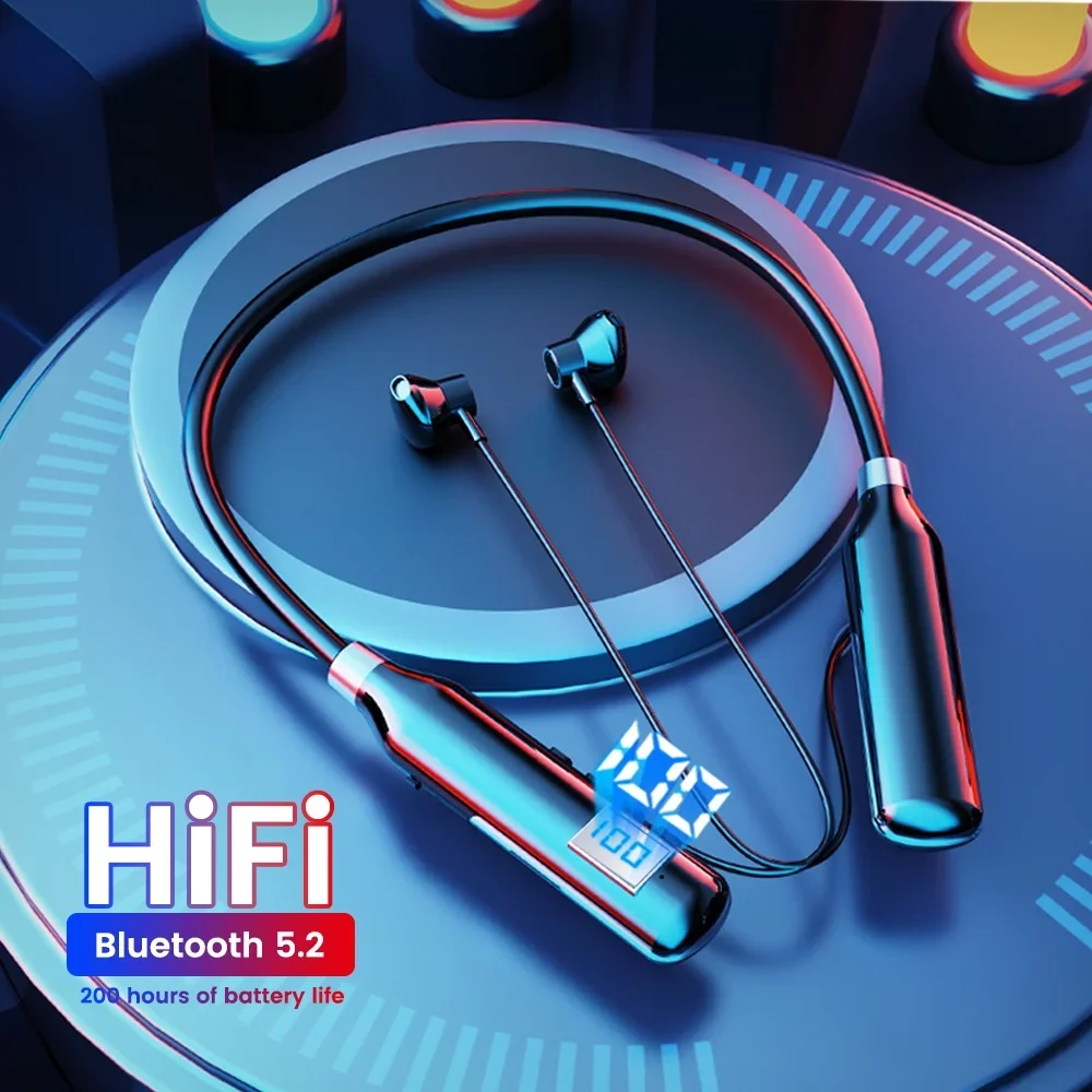 

K58pro TWS Wireless Headphone Bluetooth 5.2 Earphones Magnetic Neckband Sport Waterproof Blutooth Headset with Mic Noise Cancell