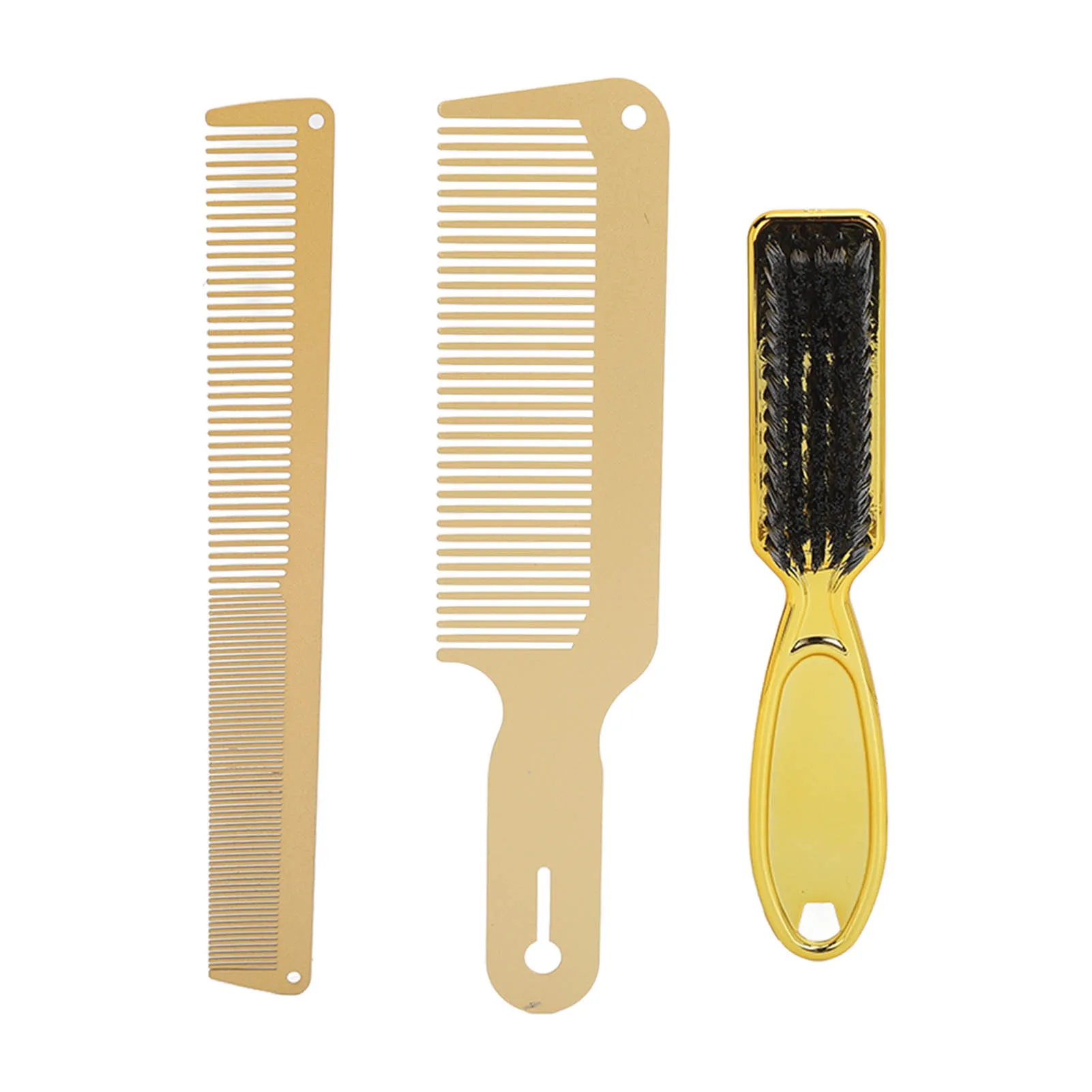 

Barber Comb Set Easy To Hold Beard Styling Brush Prevent Static Ergonomic Design Ultra Thin Lightweight for Hair Salon