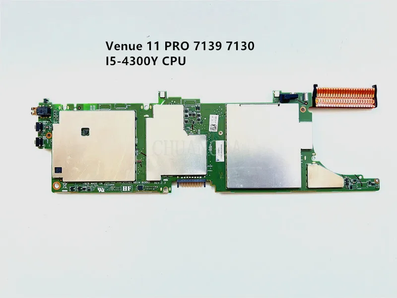 

Материнская плата для ноутбука Dell Venue 11 PRO 7139 7130, материнская плата для ноутбука Y4RMT Y4RMT с процессором I5-4300Y 100%, полностью протестирована