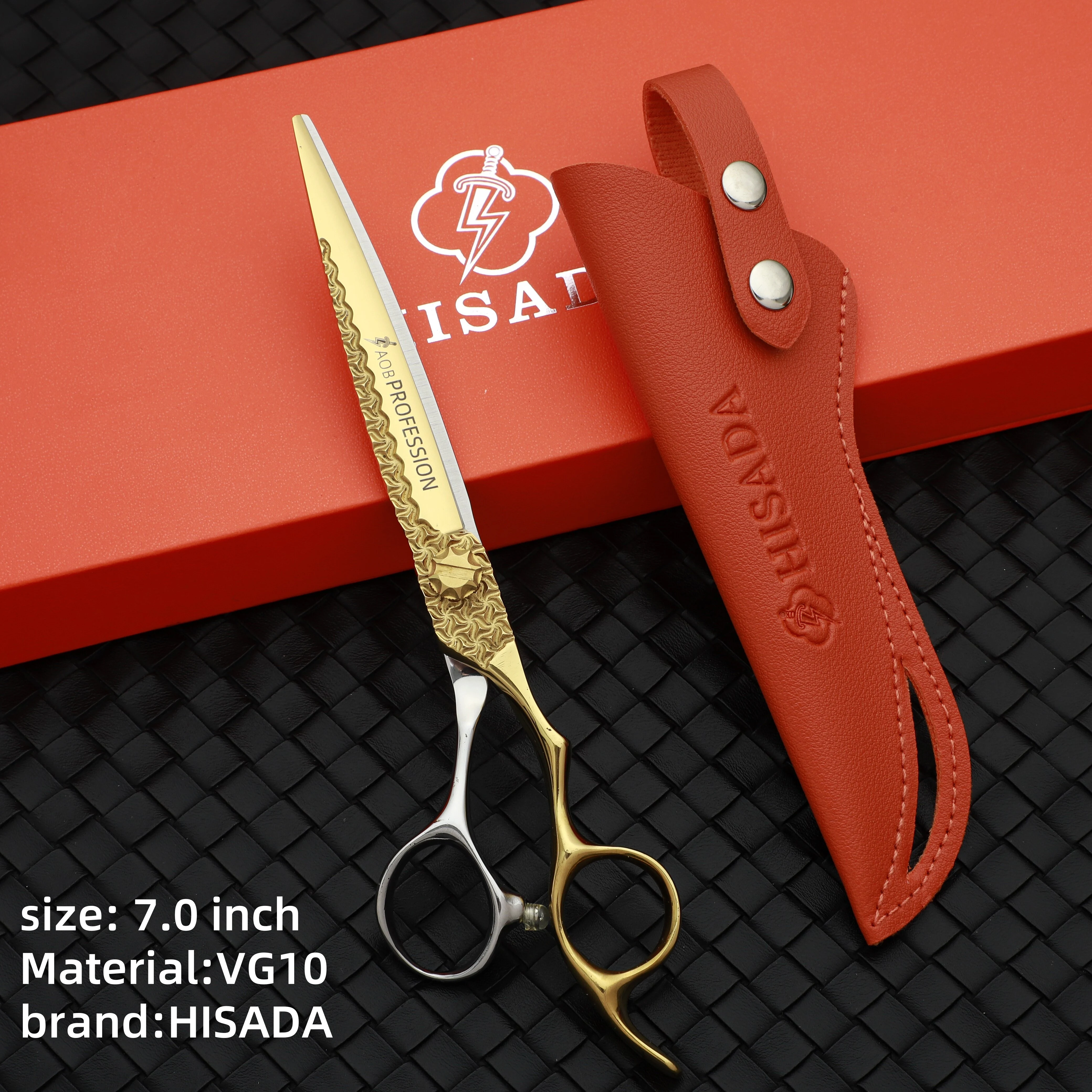 HISADA プロ理髪はさみ 7.0 インチヘアカット機 VG10 素材理髪はさみ 