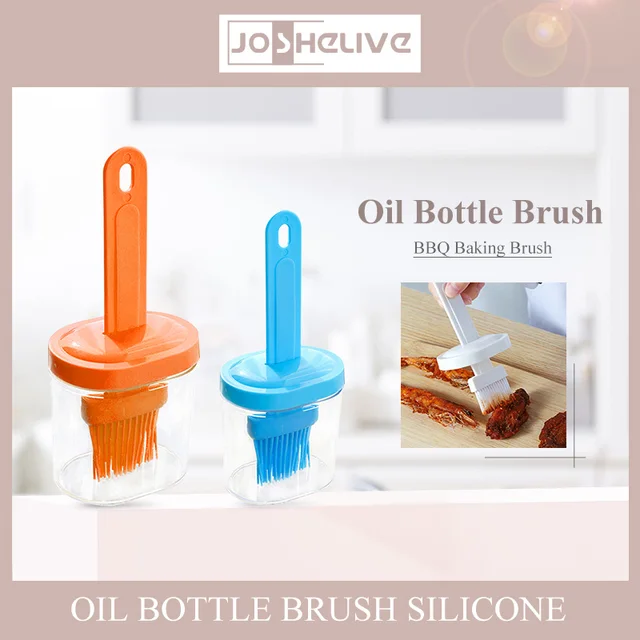 Háztartási Palackkefe Konyhai Sütéshez Barbecue Olajkefe Hordozható Szilikon Olaj Szerszám Főző Palacsinta Kefe