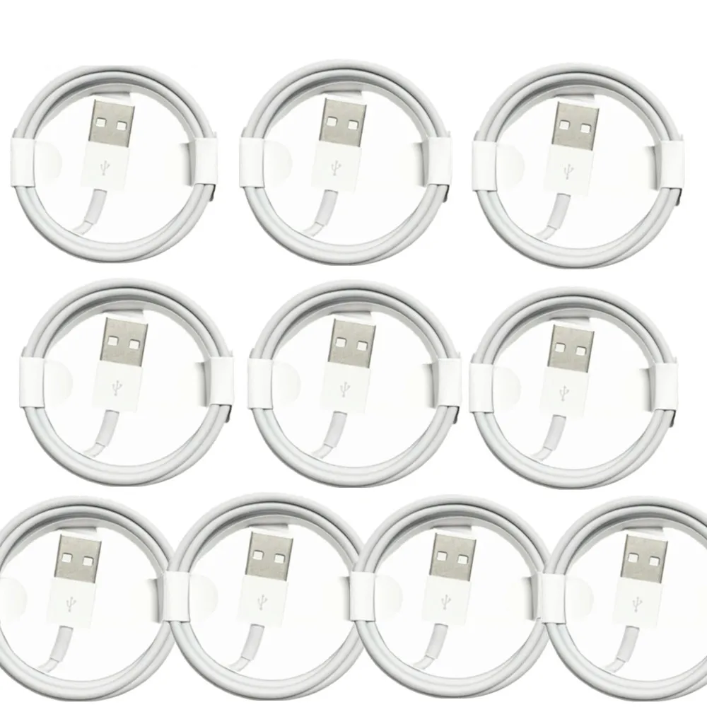 10PCS 1m 2m 3m Charge Wire Cord USB Cable For Apple iPhone 12 X XS MAX