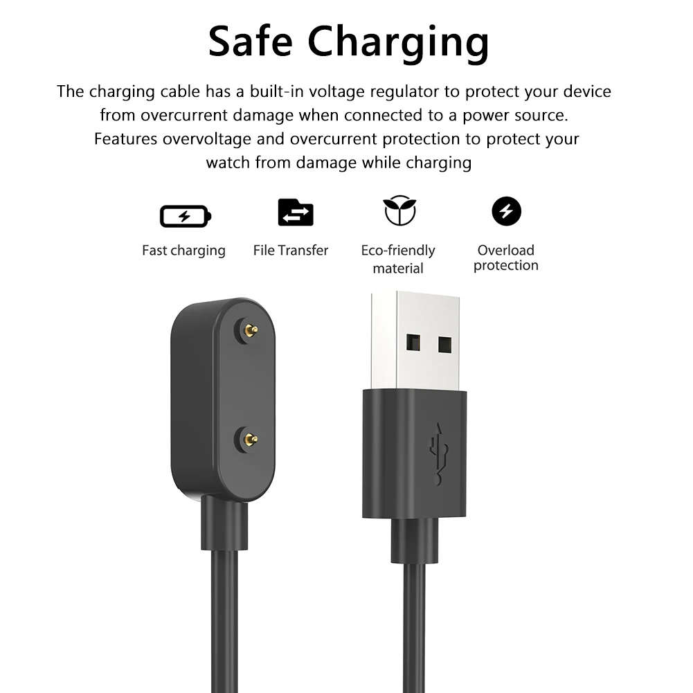스마트 워치 충전기 코드, USB 손목 시계 충전 케이블, 화웨이 밴드 8 7 6 6 프로, 100cm 스마트 워치 교체