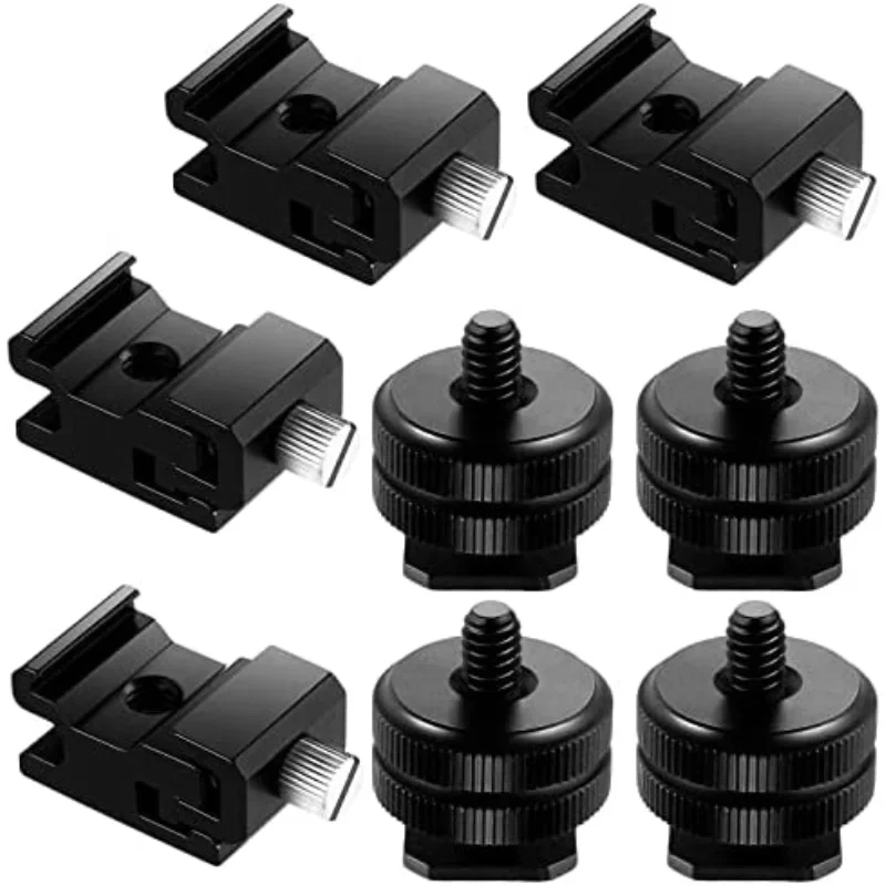 8pcs14ColdShoeMountHotShoeFlashStandAdapterforDSLRCamera