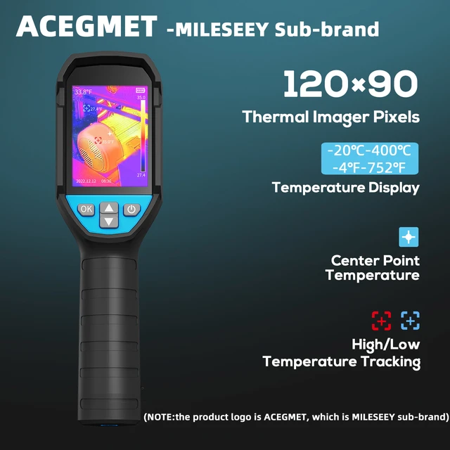 ACEGMENT termocamera a infrarossi TR120 YJ256 P200 misurazione della  temperatura test della scheda madre industriale tubo di riscaldamento a  pavimento per HVAC - AliExpress