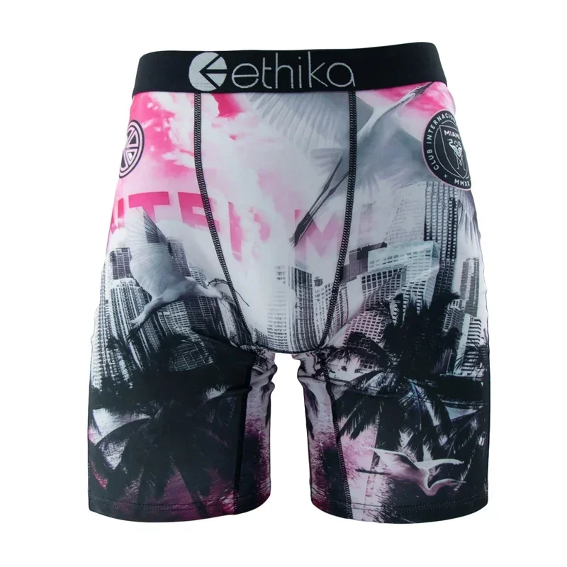 ETHIKA Men Underwear Boxers Fashion Printed Male Panties Lingerie Men Underpants Boxershorts Trunks Plus Size Breathable 6