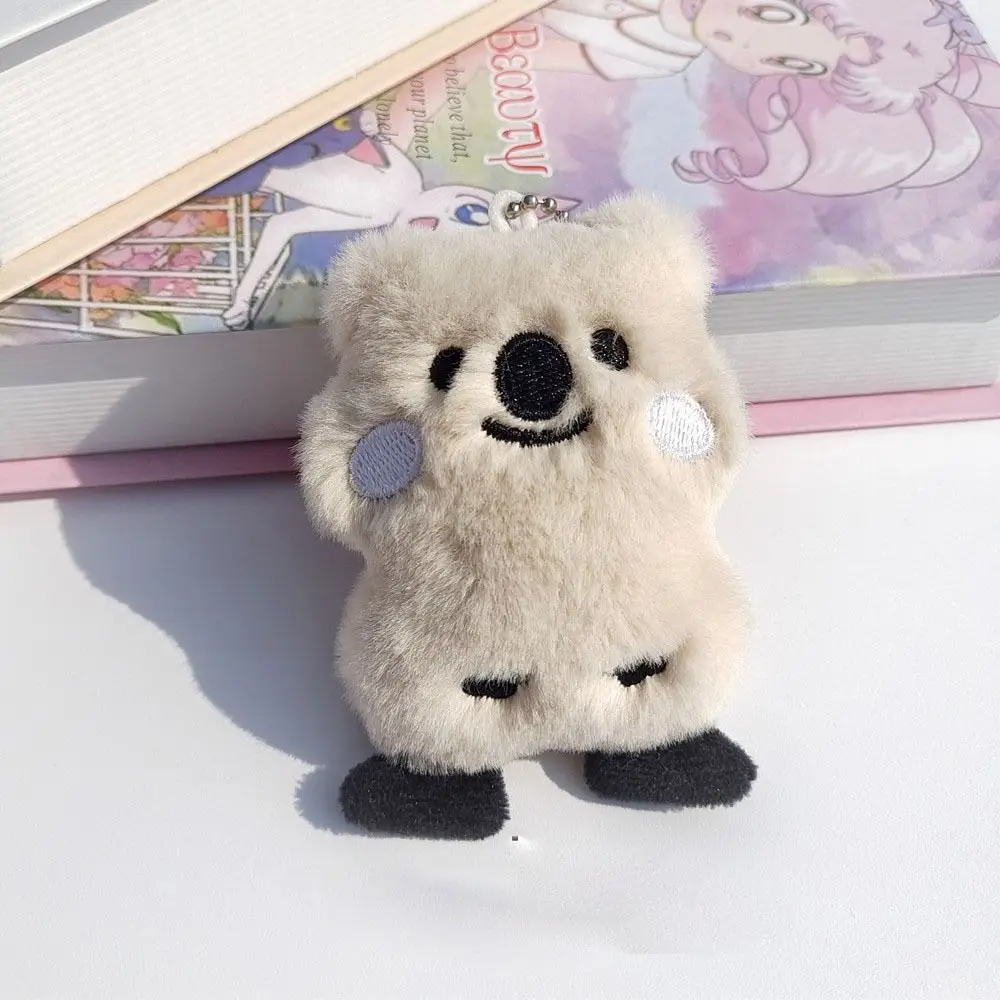 

Embroidery Doll Koala Hanging Keychain Fashion Plush Korean Style Bag Accessories Imitation Rabbit Fur Student